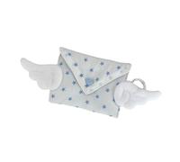 Portamonete alato multi tasca per carte auricolari e design compatto in poliestere poliestere, Cruff Blue Star