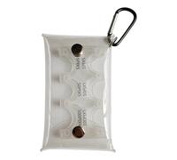 Portamonete - Album per monete da 14 x 8 cm, portafoglio compatto, portamonete con custodia in PVC a sei scomparti, design leggero per viaggi, shopping e ordinamento quotidiano dei contanti