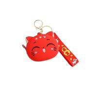 Portamonete alla moda carino delicato design speciale cambiamento borse casual stile semplice portachiavi portafoglio regalo portachiavi rosso, Rosso, as description, come descrizione