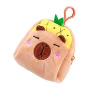 Portamonete alla moda, grazioso e alla moda, accessorio divertente per borse, grande cambiamento durante il trasporto, morbido, Ananas Capibara 3, M, Classico