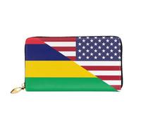 Portamonete America Mauritius Friendship Flag Piccolo Portafoglio Adatta Portafoglio In Pelle Stampato Coin Purse Per Figlia, Migliore Amico, Madre
