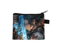 Portamonete Anime Kamado Nezuko/Agatsuma Zenitsu/Hashibira Inosuke Borsa portamonete Cartoon Kamado Tanjiro Portafoglio Storage Organizer Bag to Cards Monete Piccoli Portafogli, Tipo 2, 13.5 x 11CM,