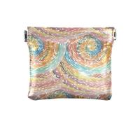 Portamonete astratto variopinto per le donne spremere cambiamento borsa portamonete sacchetti, Astratto colorato, 4.3" x 3.7", Spremere