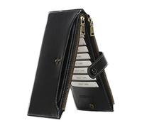 Portamonete,Astuccio Portamonete In Pelle PU | Portafoglio Da Donna Stile Retro,Per Carte Bancarie, Carte di Credito, Banconote Piegate, Documenti di Identità, Chiavi, Auricolari, Rossetto e Viaggio