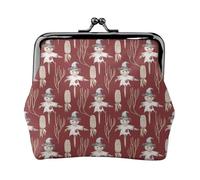 Portamonete autunnale spaventapasseri Harvest Joy, portamonete con chiusura a bacio, piccolo portamonete in pelle PU per donne