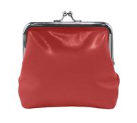 Portamonete blu cielo profondo senza cerniera, portamonete casual, per uso quotidiano, Rosso scuro, Taglia unica, Rosso scuro