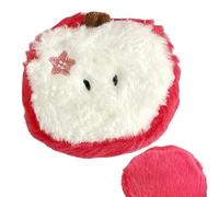 portamonete - Borsa per cuffie carina a forma di frutta | Piccola borsa per monete in peluche, borsa per matita labbra a forma di frutta carina con cre, rosso, Consulte la descripción