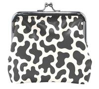 Portamonete caotico personalizzato a pois neri per uomo e donna con fibbia in pelle, Black Spots Chaotic, classico, Black Spot caotico, Classico