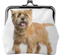 Portamonete Carino Cairn Terrier Cane Donne Ragazza Pelle Kiss-Lock Chiusura Fibbia Portafoglio Cambiare Borsa, Come nella foto, Taglia unica, Organizer per borse