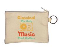 Portamonete classico The Only Music That Matters, beige