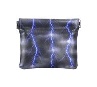 Portamonete con acchiappasogni e cuori, in pelle PU, impermeabile, per cosmetici da viaggio, Blu Tempesta Elettrico, one size, Blu Tempesta Elettrico