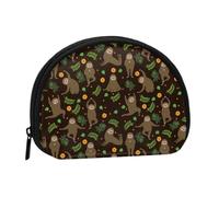 Portamonete con bradipo che fa yoga, grazioso mini portamonete da donna, piccolo portamonete