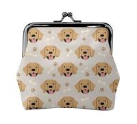 Portamonete con cane Labrador Retriever (C), portamonete con chiusura a bacio, piccolo portamonete in pelle PU da donna