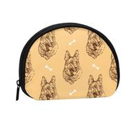 Portamonete con cane pastore tedesco, grazioso mini portamonete da donna, piccolo portamonete