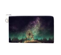 Portamonete con cerniera, borsa a portafoglio con stampa di carillon da sogno, piccola borsa per cosmetici, portamonete portatile, organizer per accessori, stile, taglia unica, moderno