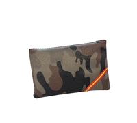 Portamonete con cerniera con anello per chiavi, portamonete piccolo con portachiavi per tasca o borsa, elegante bandiera della Spagna., Portafoglio Mimetico Esp Crociata, Portafogli