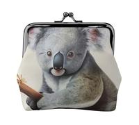 Portamonete con chiusura a bacio Mini portamonete Koala e Farfalla Portafogli in pelle per le donne Clutch Change Purse