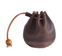 Portamonete con coulisse fatto a mano in pelle di mucca tasca per soldi portafoglio retrò borsa per dadi fantastica borsa multiuso con coulisse portamonete fatto a mano in pelle bovina tasca per soldi