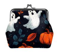 Portamonete con fibbia a forma di zucca e fantasmi di Halloween