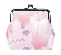 Portamonete con fibbia Girly Love Graffiti Planet rosa