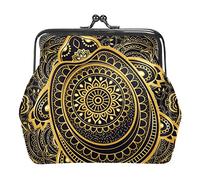 Portamonete con fibbia Mandala Sea Turtle