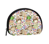 Portamonete con gufo per il ritorno a scuola, grazioso mini portamonete da donna, piccolo portamonete