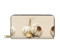 Portamonete con illustrazione di aglio, alla moda e versatile, può contenere telefoni cellulari, monete, chiavi