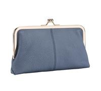 Portamonete con lucchetto, borse uniche | Borse in pelle PU che ti permettono di afferrare ciò di cui hai bisogno, resistente regalo pratico per donne in famiglia e amici, Blu, Refer to description