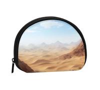 Portamonete con paperelle nell'acqua, mini portamonete per monete, chiavi, rossetto e oggetti essenziali, con chiusura a cerniera, Tumulo del deserto, Taglia unica, Moda