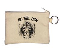 Portamonete con portachiavi Be The Lion Beige