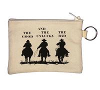 Portamonete con portachiavi The Good, The Bad and The Unlucky, beige, Beige, Taglia unica