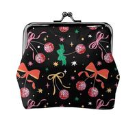 Portamonete con sfera a specchio da discoteca, portamonete con serratura a bacio, piccolo portamonete in pelle PU per donne