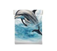 Portamonete con stampa a sfondo maiale organizzatore monete, porta cambio, borsa da viaggio piccola per monete, cambio cuffie, Ocean Delfin Looking At You, Taglia unica, Moderno