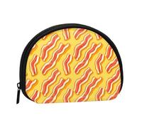 Portamonete con stampa di bacon, mini portamonete da donna, grazioso portamonete