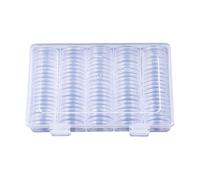 Portamonete - Contenitore per monete in ABS resistente, contenitore per monete da 27 mm, contenitore per la protezione delle monete per collezionisti soggiorno, camera da letto, viaggi