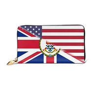 Portamonete Da Donna American Flag And Flag Of The Cayman Lslands Portafoglio In Pelle Carino Piccolo Portafoglio Elegante Clutch Piccolo Borsa Per Adolescente, Ragazze, Uomo