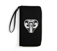 Portamonete Da Donna Attacking-Cobra Piccolo Portafoglio Vintage Pu Portamonete Morbido Coin Purse Per Bambini, Figlia, Insegnante