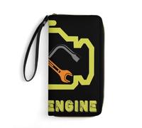 Portamonete Da Donna Check Engine Light Mechanic Auto Repair 9 Portafoglio In Pelle Elegante Piccolo Portafoglio Carino Porta Monete Per Figlia, Bambini, Migliore Amico