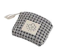 Portamonete da donna Compatto Portatile Plaid Carino Semplice Versatile Portafogli Palmare Multifunzionale Auricolari Rossetto Sacchetto di Immagazzinaggio, Blu, Taglia unica