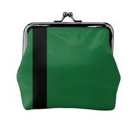 Portamonete da donna con bandiera del Sultanato di Delhi, piccolo portafoglio da donna, piccola borsa per il trucco per borsa, portafoglio ultra sottile retrò, nero, taglia unica, Art Deco, Nero ,