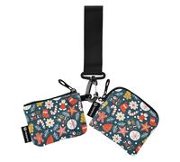 Portamonete da donna con cerniera, portamonete con tasca con cerniera, per lavoro, viaggi, 2 pezzi, Colore 8, 4.13"(L) x 3.5"(W), Accessorio da viaggio
