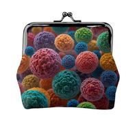 Portamonete da donna con corpi cellulari colorati, portamonete rettangolare con chiusura a bacio, tascabile, mini portamonete da donna