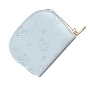 Portamonete da donna con decorazione a forma di orso e fiocchi, spaziosi scomparti per una gestione efficiente del denaro, organizer per denaro in pelle sintetica, D, Bellezza di massa