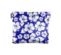 Portamonete da donna, con ibisco hawaiano, fiore blu, portamonete spremere, Fiore Blu Hawaiano Ibisco, 4.3" x 3.7", Spremere