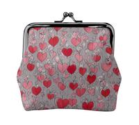 Portamonete da donna con stampa arcobaleno Gay Pride con chiusura a bacio, per monete, carte, piccoli oggetti