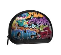 Portamonete da donna con stampa primaverile di erbe aromatiche, piccolo portamonete con cerniera, Graffiti Hip Hop, taglia unica, Portamonete