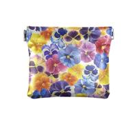 Portamonete da donna da giardino, tricolore, viola del pensiero, portamonete da spremere, Giardino Tricolore Viola Del Pensiero, 4.3" x 3.7", Spremere