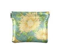 Portamonete da donna giallo crisantemi spremere cambiamento borsa portamonete sacchetti, Multi, 4.3" x 3.7", Spremere