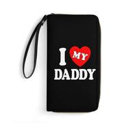 Portamonete Da Donna I Love My Daddy Coin Purse Stampato Pu Portamonete Multiuso Clutch Piccolo Borsa Per Bambini, Uomo, Donna