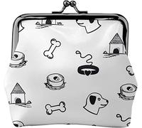 Portamonete da donna in pelle a tema cane, piccolo portamonete con chiusura a lucchetto a forma di bacio, regalo per ragazza, Come nella foto, Taglia unica, Organizer per borse